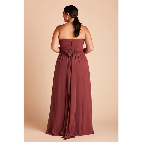 NWT Birdy Grey Grace Convertible Maxi Dress Strapless Neck Rosewood Curve 2X - Picture 3 of 12